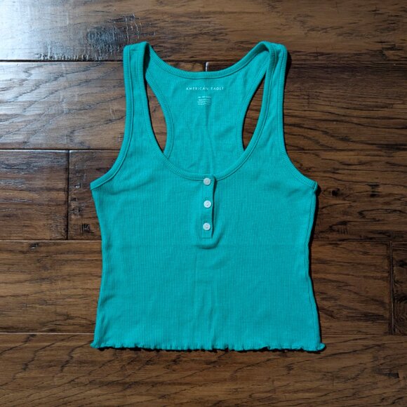 American Eagle henley tank top green size XS - Picture 13 of 13